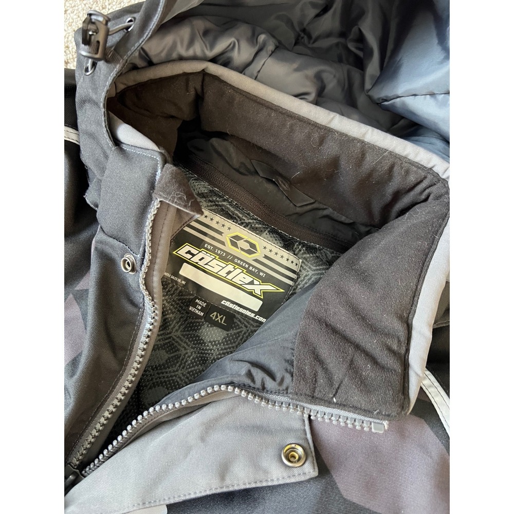 Castle X Code Jacket Mens 4XL Black Charcoal Silver 3M Thinsulate 70-3379X NEW - Picture 4 of 14